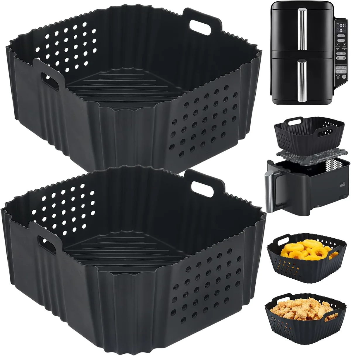 air fryer silicone mold stacking mistake