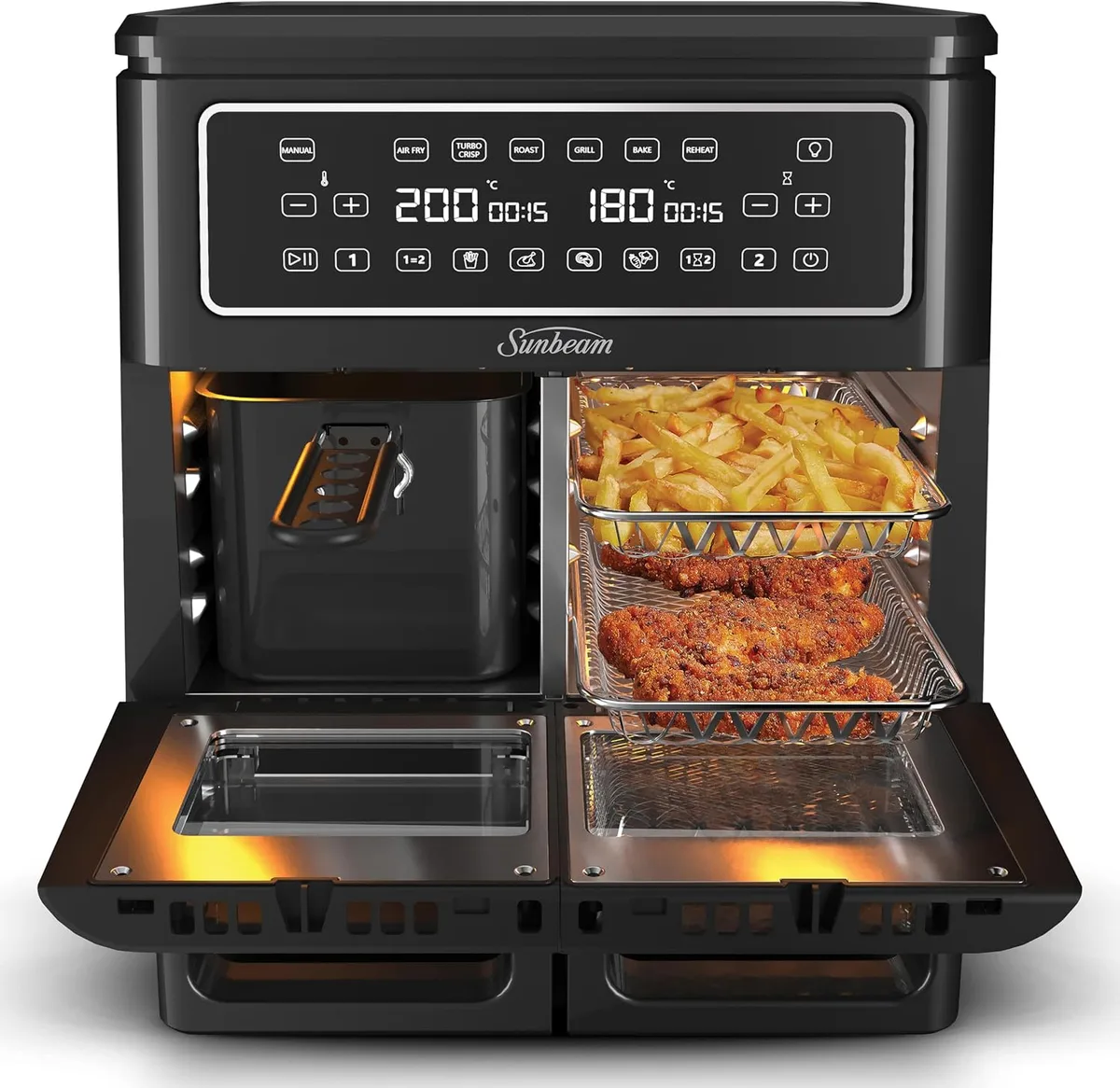 air fryer station 4 zone layout