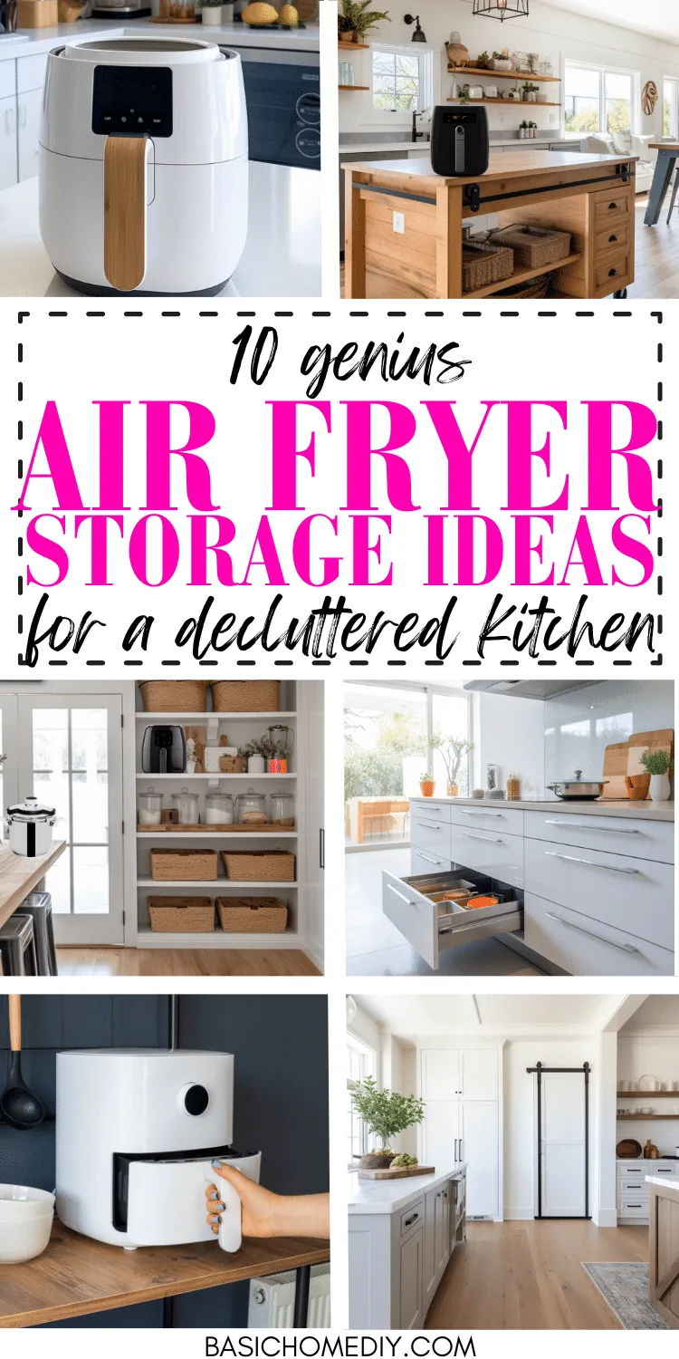 air fryer storage scenarios