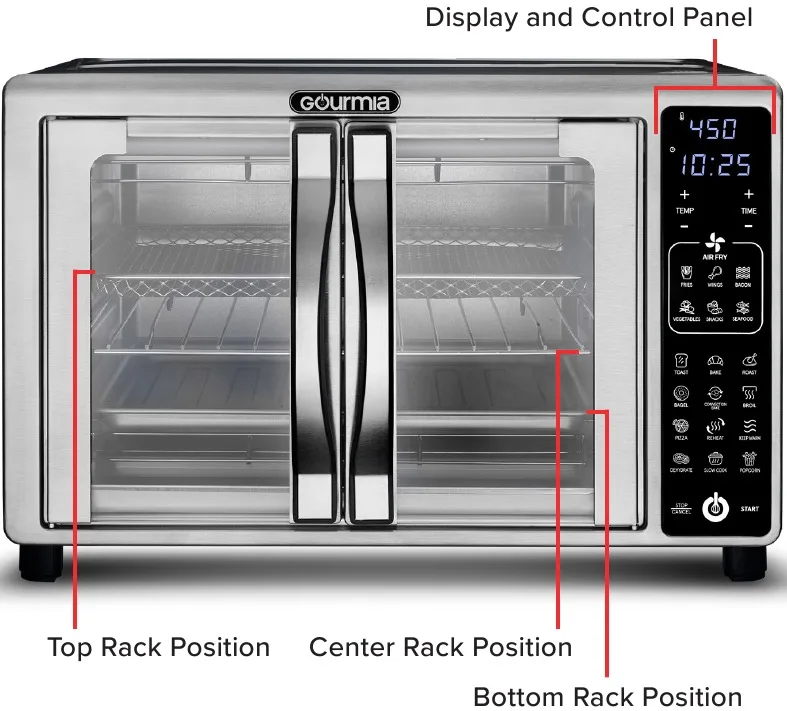 air fryer vent positions
