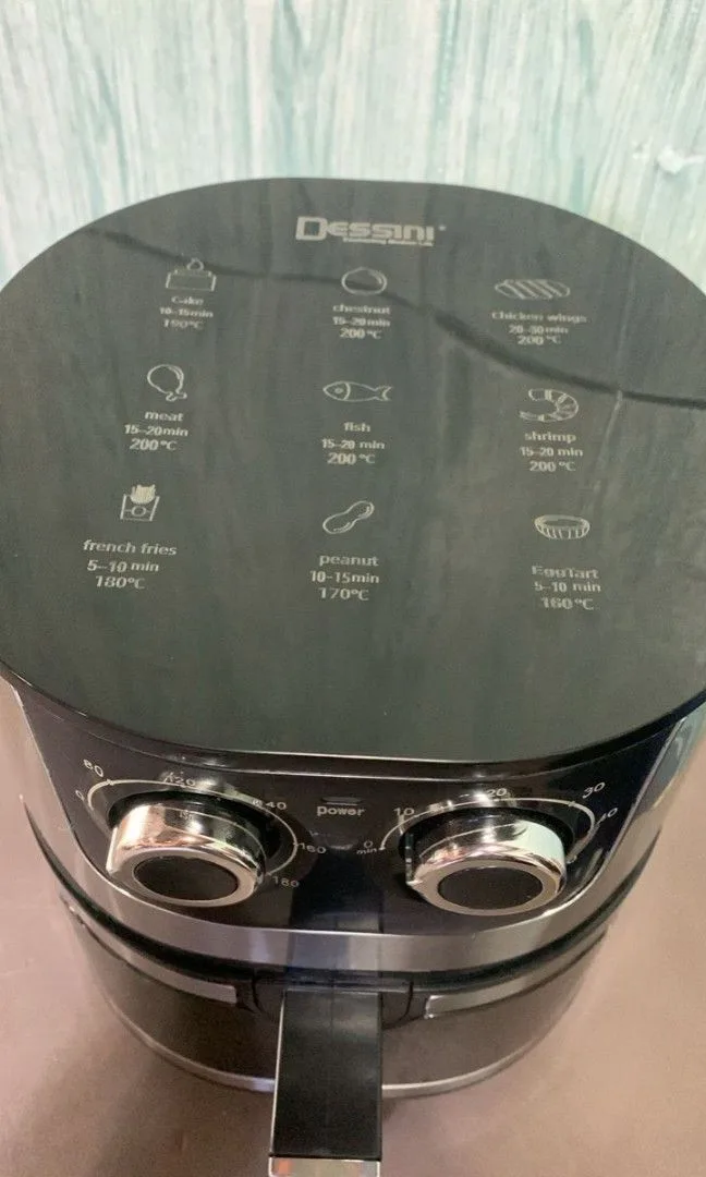 analog air fryer twist timer dial