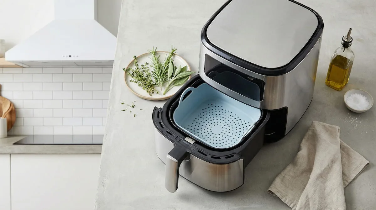 apartment safe air fryer setup