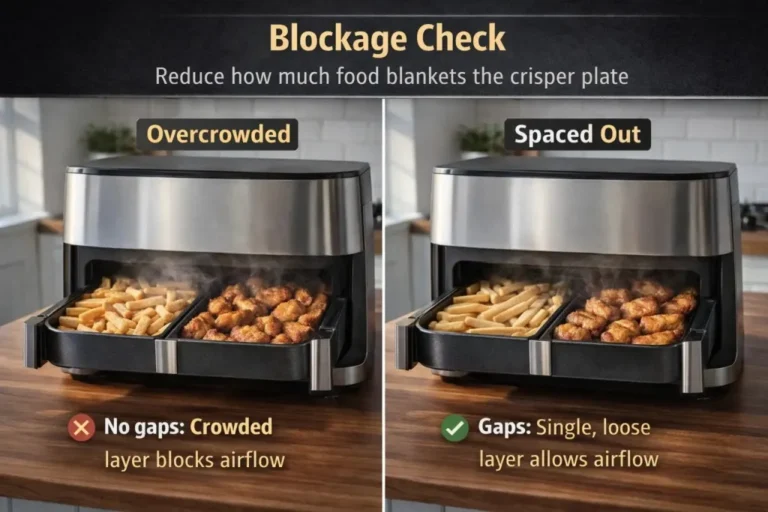 dual air fryer baskets cook unevenly