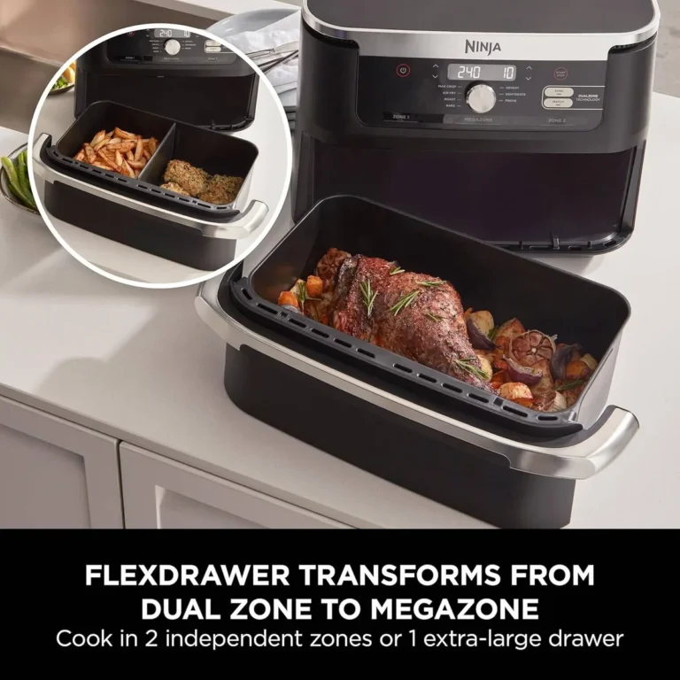 dual air fryer one drawer shows an error