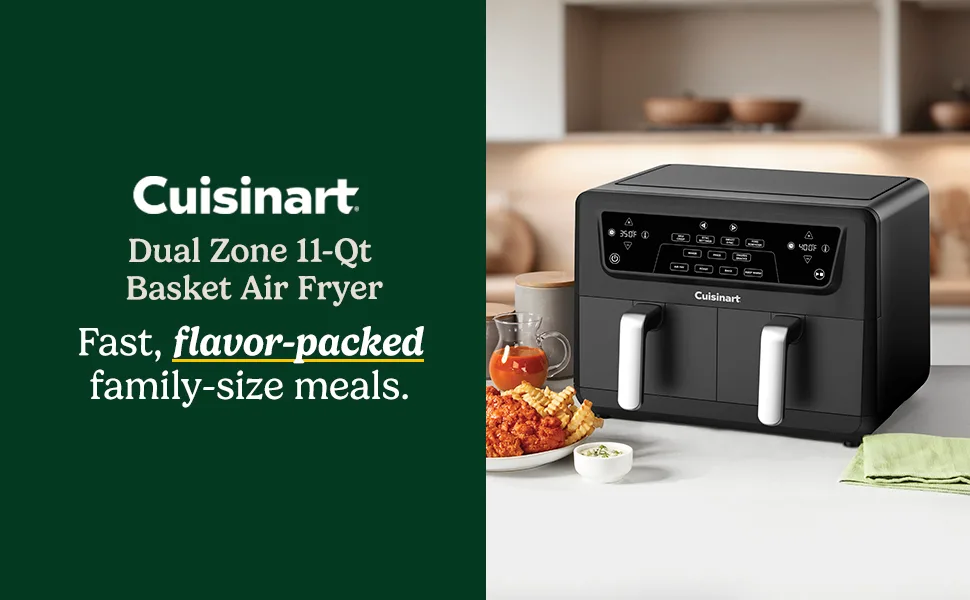 dual basket air fryer household capacity