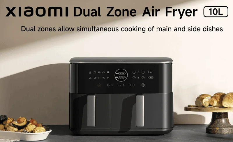 dual-zone air fryer staged cooking
