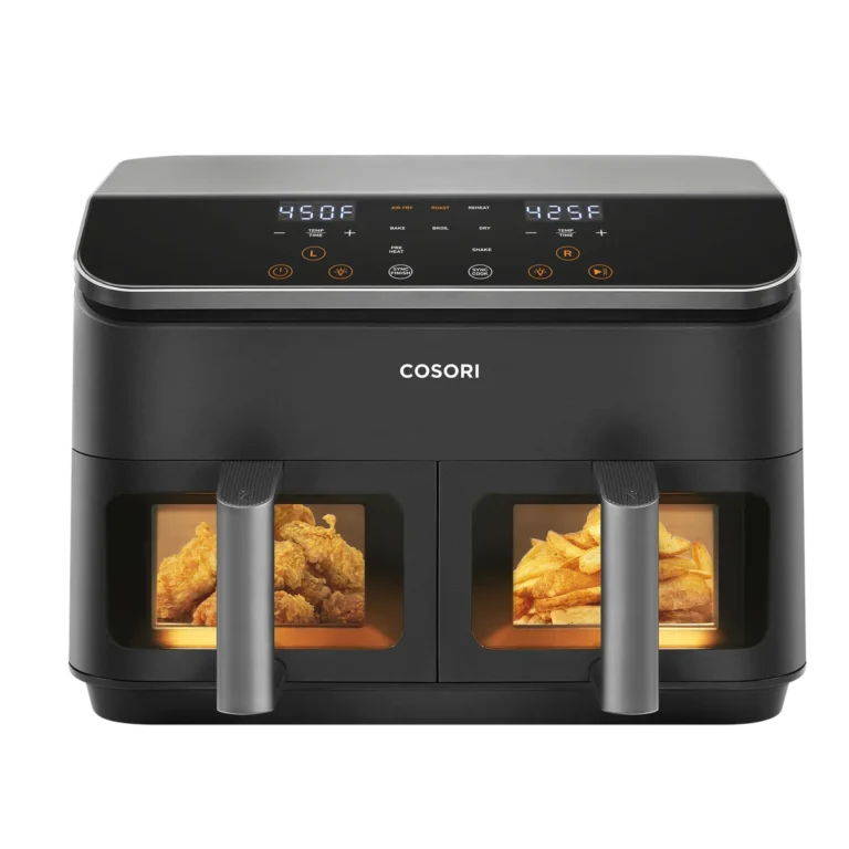 how does a dual basket air fryer manage airflow