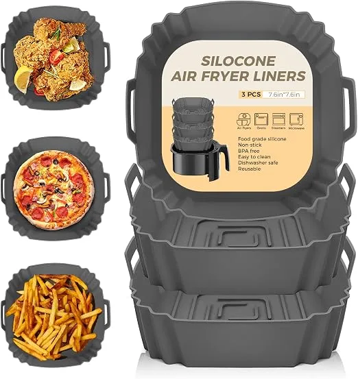 how to clean air fryer silicone accessories