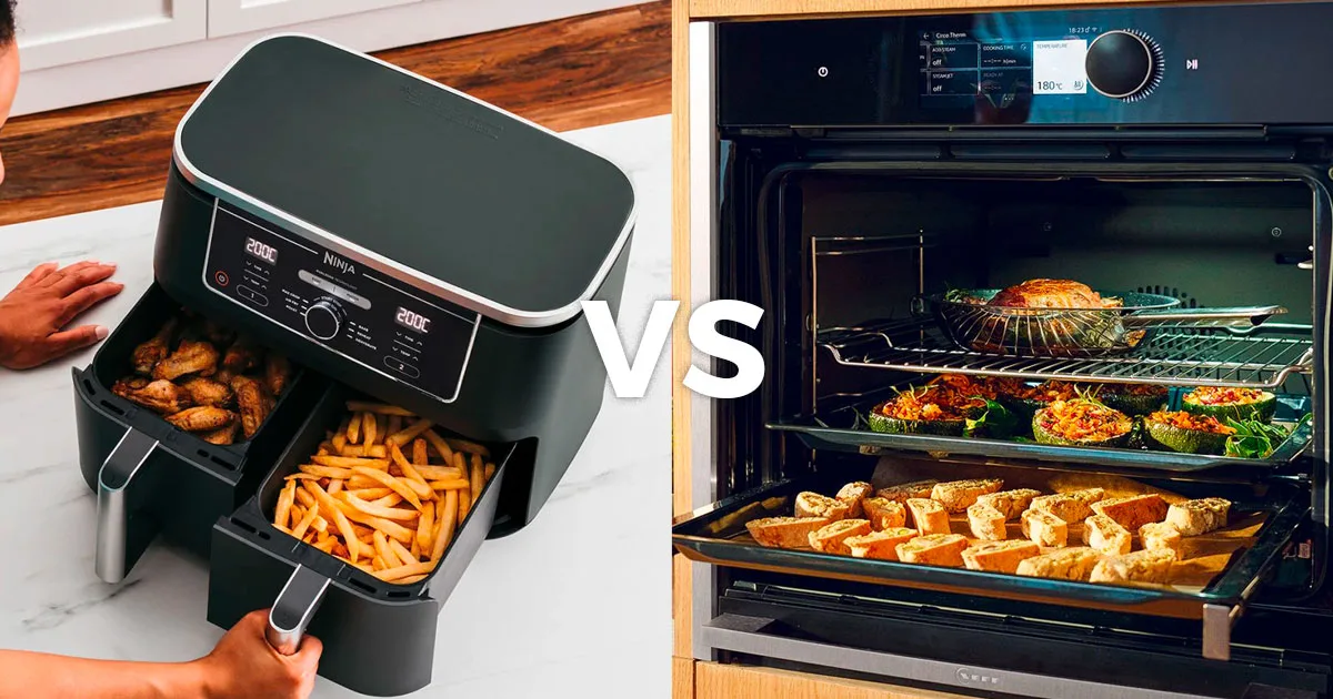 how to compare air fryer and oven energy use for a meal