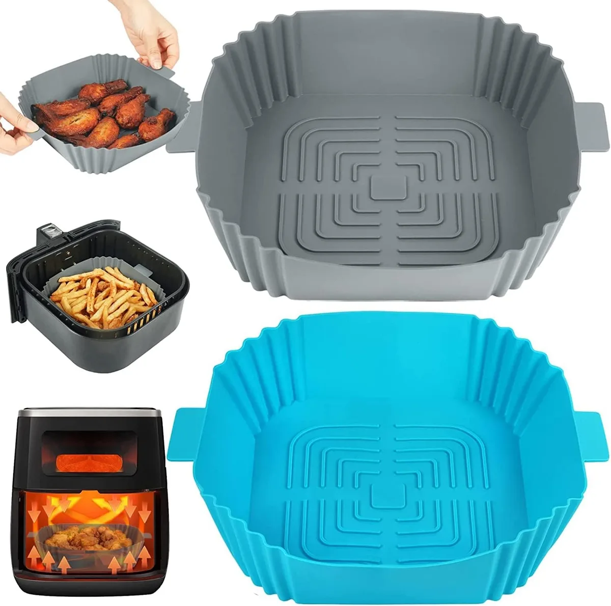 how to compare silicone and parchment air fryer liners