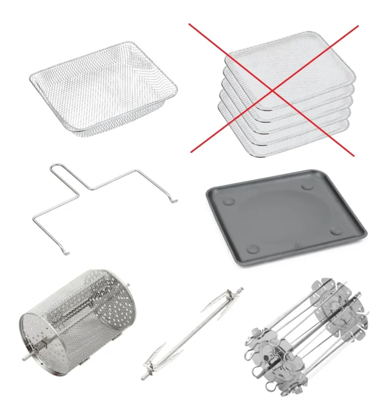 how to interpret air fryer accessory warnings