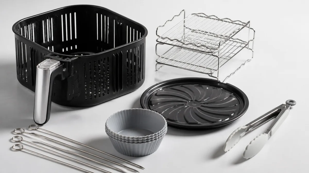 how to store air fryer accessories together