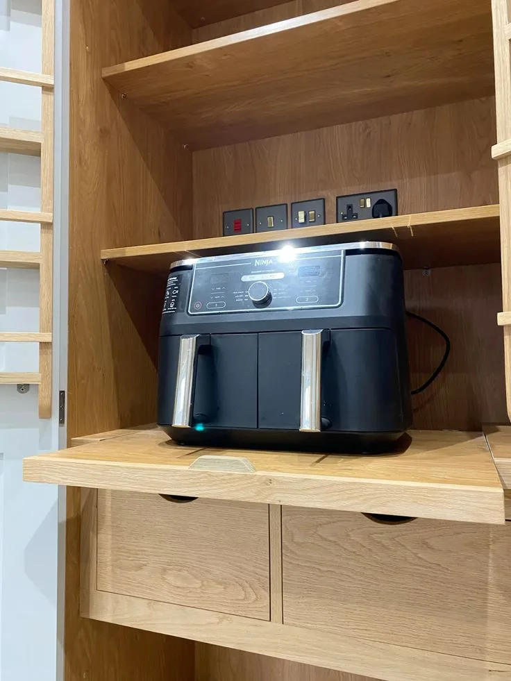 how to store an air fryer in a cabinet safely