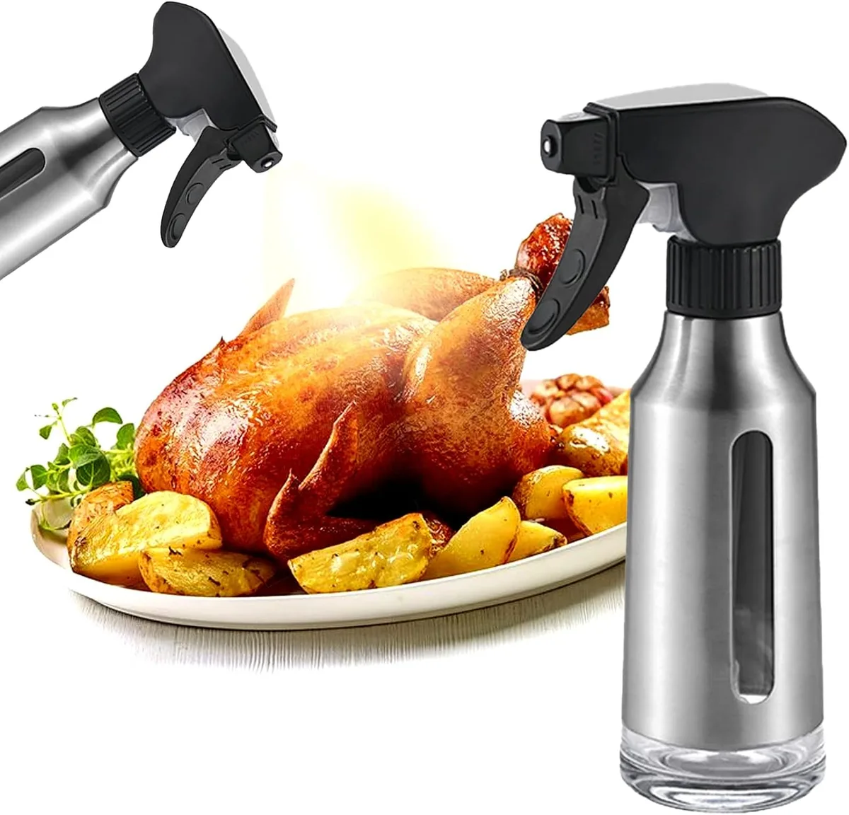 how to use a spray bottle for oil in an air fryer