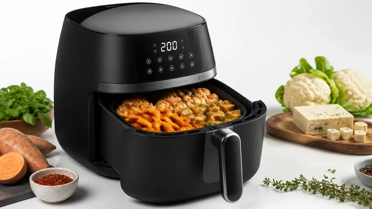 how to use an air fryer for plant-based meal prep