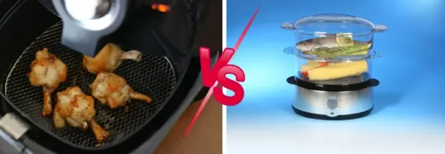 normal vs abnormal air fryer steam