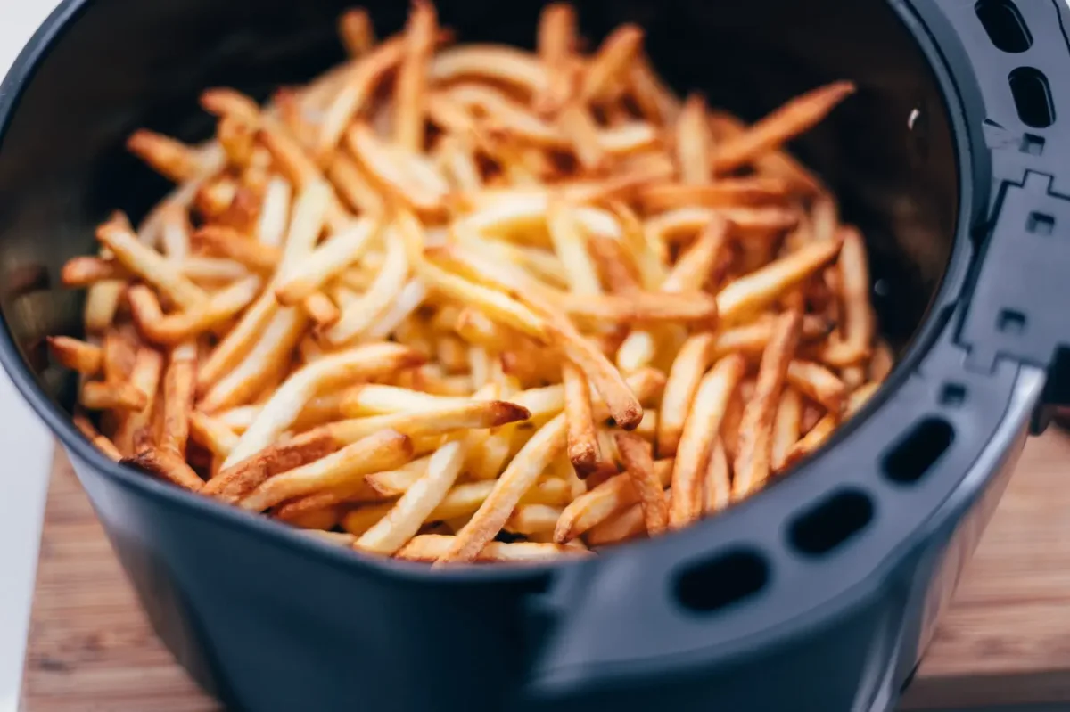 overcrowded air fryer basket