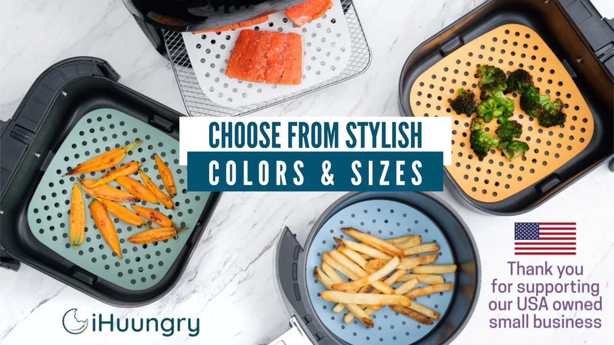 perforated silicone air fryer liners
