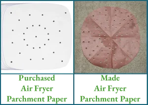 perforation density air fryer parchment