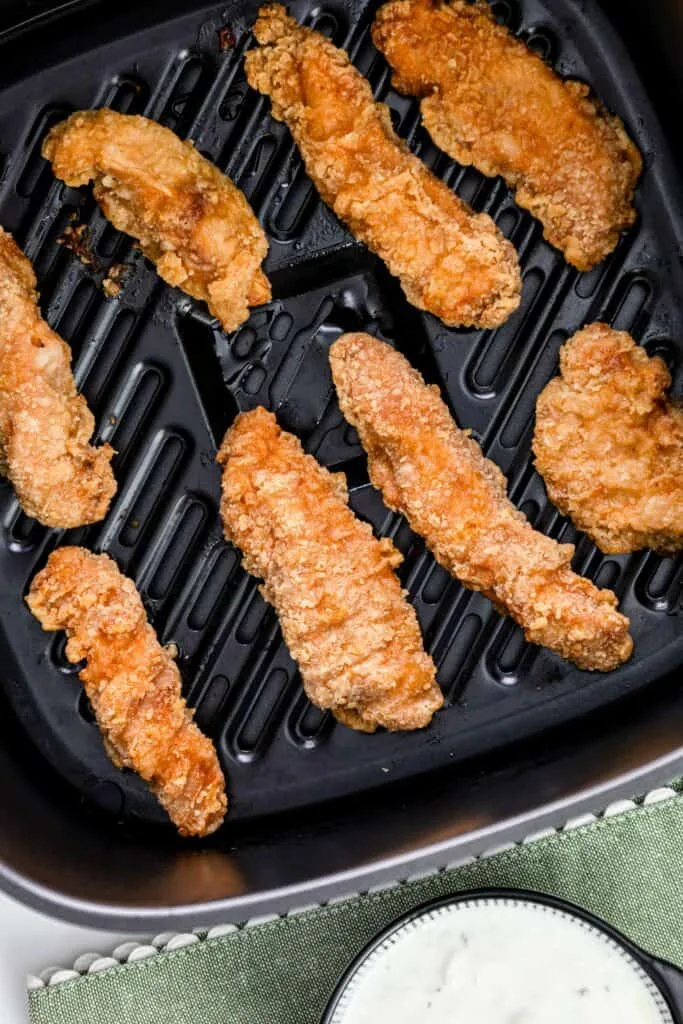 pre-drying frozen air fryer food