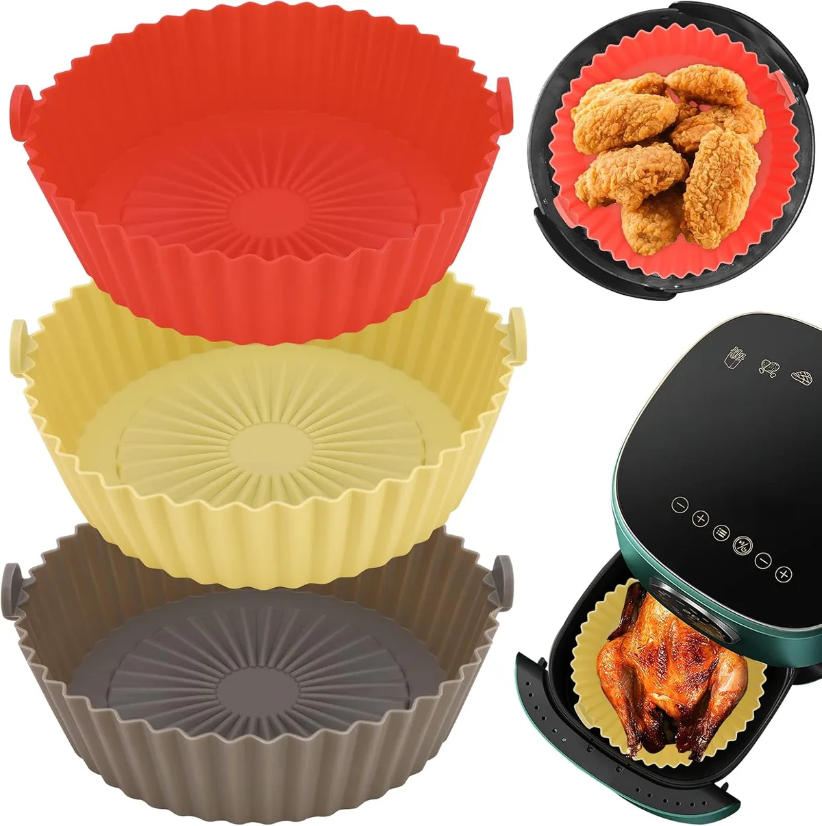silicone air fryer liner
