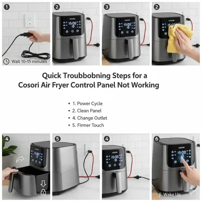 water-damaged air fryer electronics